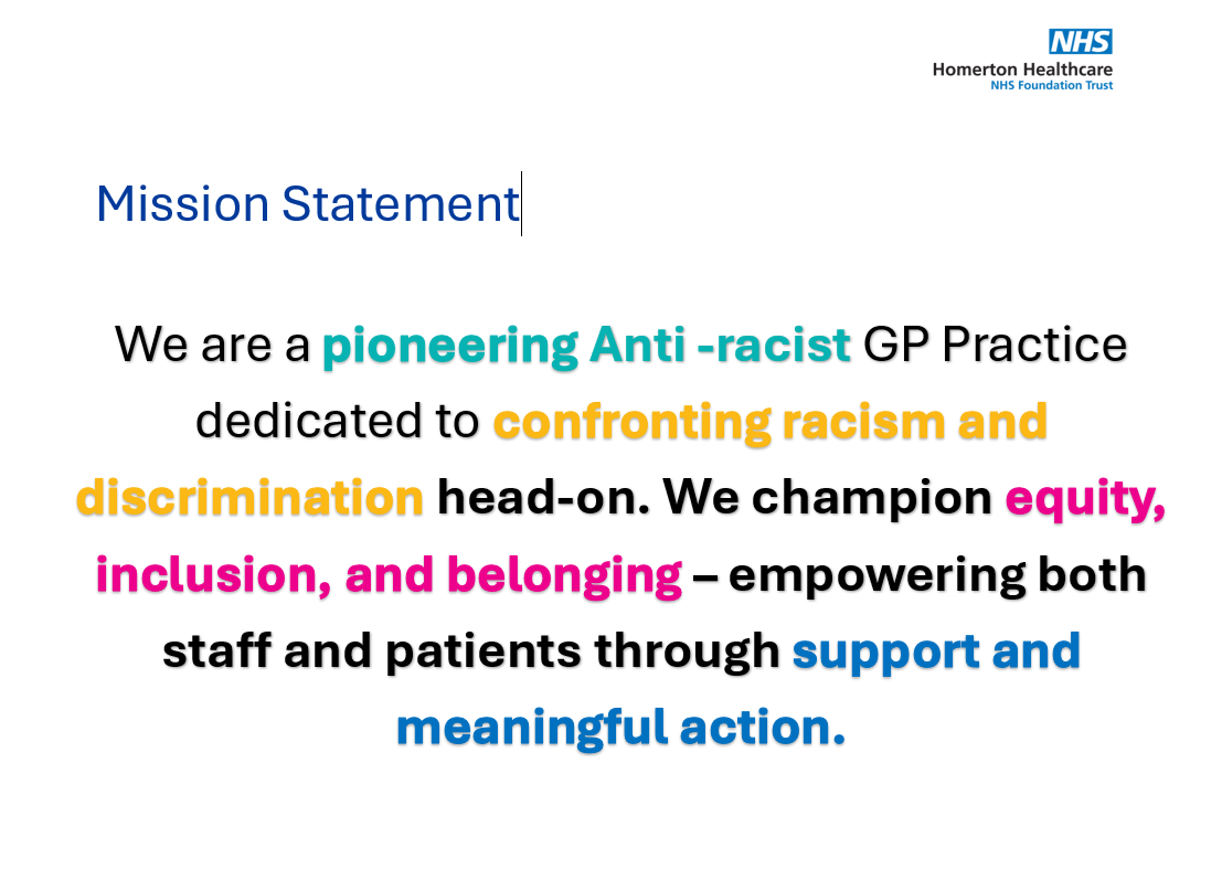 Somerford Grove Practice Mission Statement